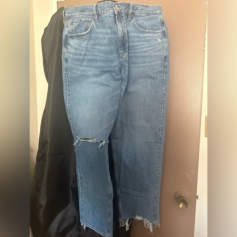 Brand new only tried on! American eagle Redesign Ripped '90s Straight Jean